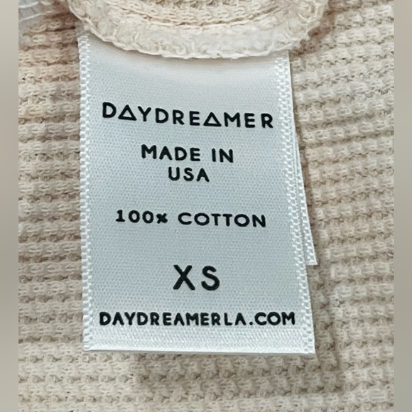 Daydreamer Oversized The Doors 1968 Cropped Thermal Tee Sand Cloud - Picture 9 of 9